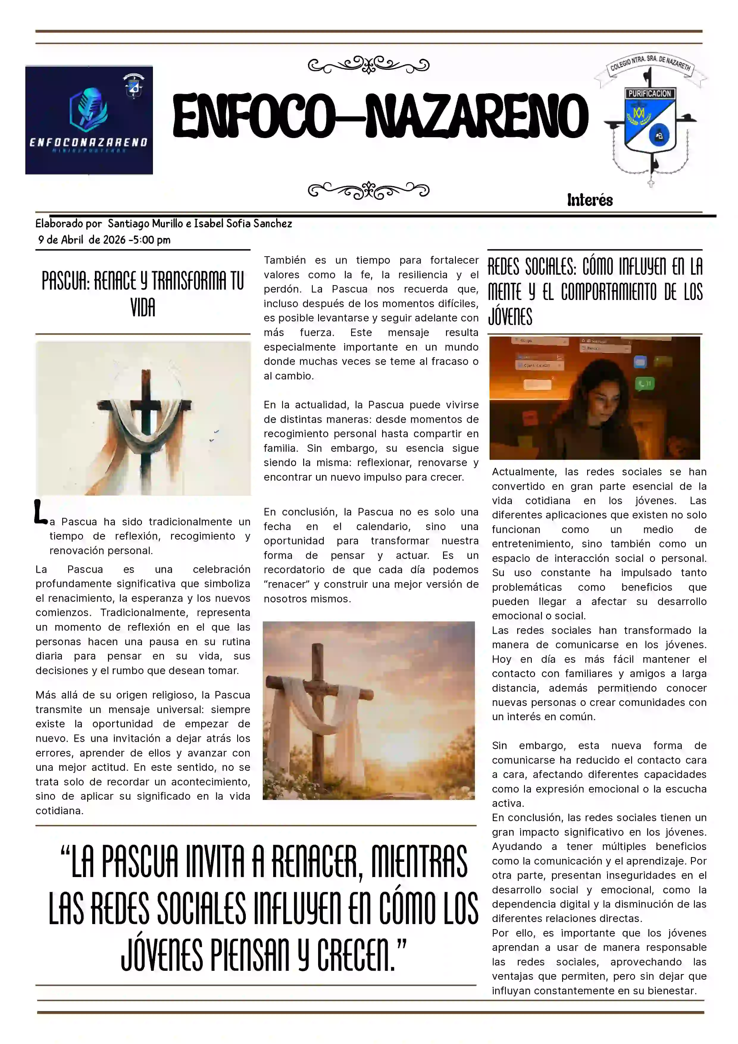 Portada periódico derecha